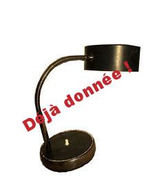 31/ Lampe chrome et noir