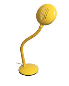 39/ Lampe de bureau jaune Aluminor