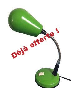 38/ Lampe vert pomme