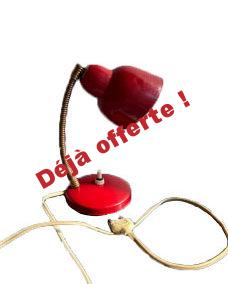 55/ mini lampe rouge