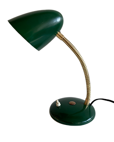 82/ Lampe cocotte vert forêt