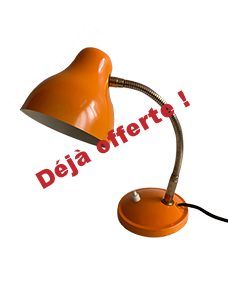 83/ Lampe de chevet orange